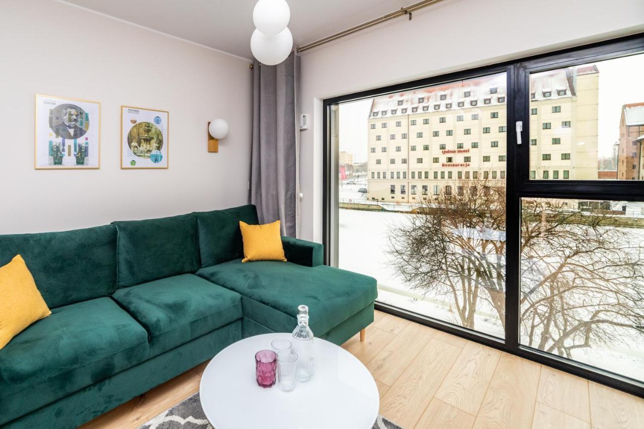 Pobookowane River View Apartments Гданьск Экстерьер фото