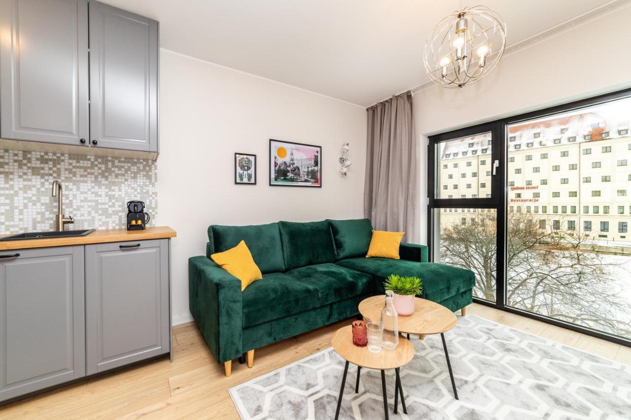 Pobookowane River View Apartments Гданьск Экстерьер фото