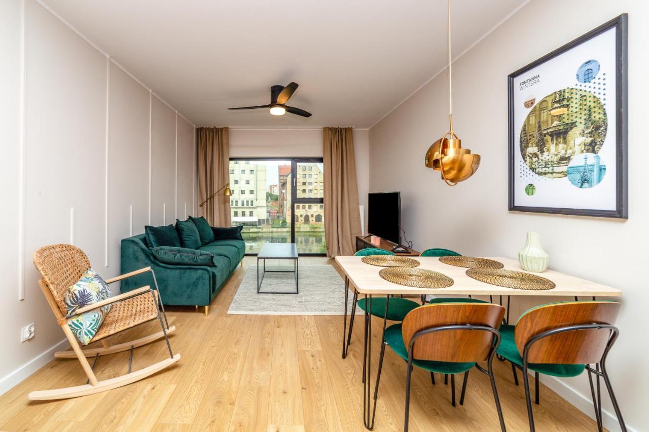 Pobookowane River View Apartments Гданьск Экстерьер фото